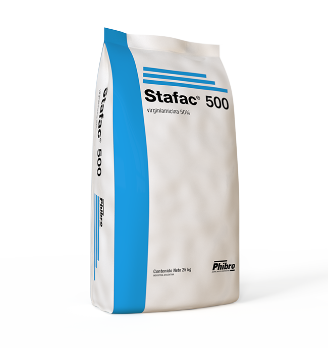 Stafac 500 aves Prevención y tratamiento de enteritis necrótica causada por Clostridium perfringens.
