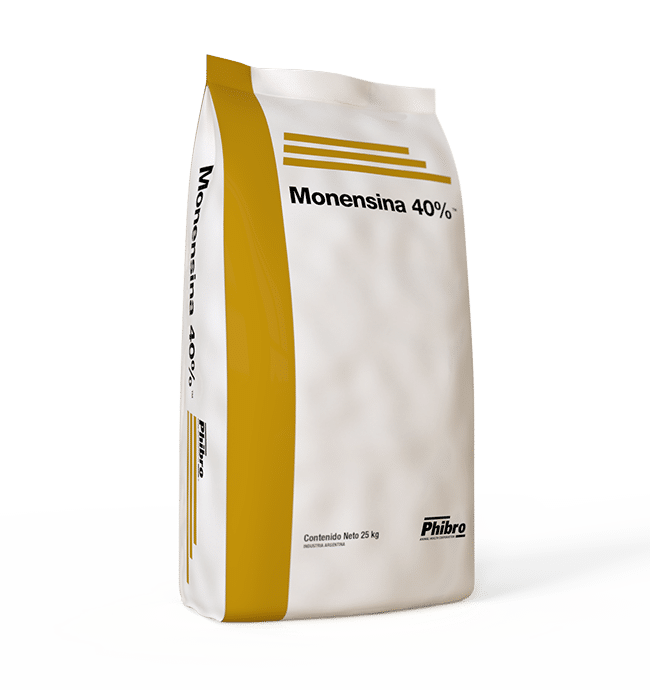 Monensina 40% (bovinos) Formulación granulada, altamente concentrada. Monensina 40%
